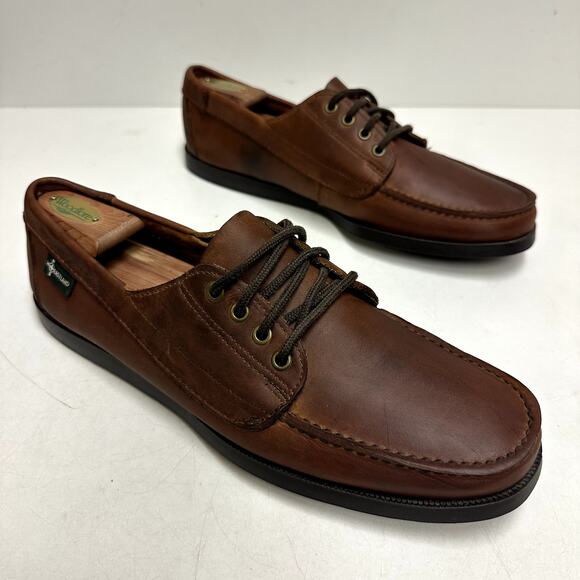 EXCELLENT Eastland Men's Falmouth Camp Moc Handsewn VTG Made in Maine, USA 13 - Picture 3 of 10
